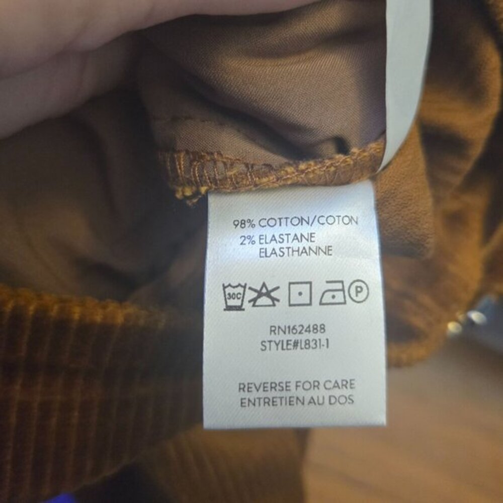 LITA by Ciara Corduroy Flared Leg Pants 8 Brown Doe Retro 70s Y2K Fall NWOT - Picture 12 of 13